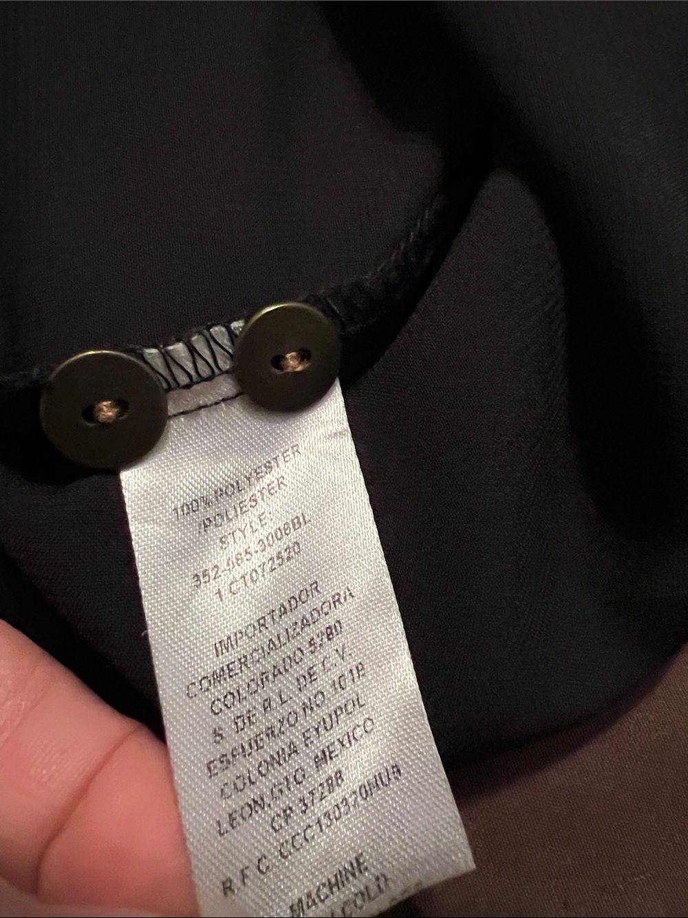 Roper Black Sleeveless Embroidered Button-Front Blouse - Picture 7 of 9